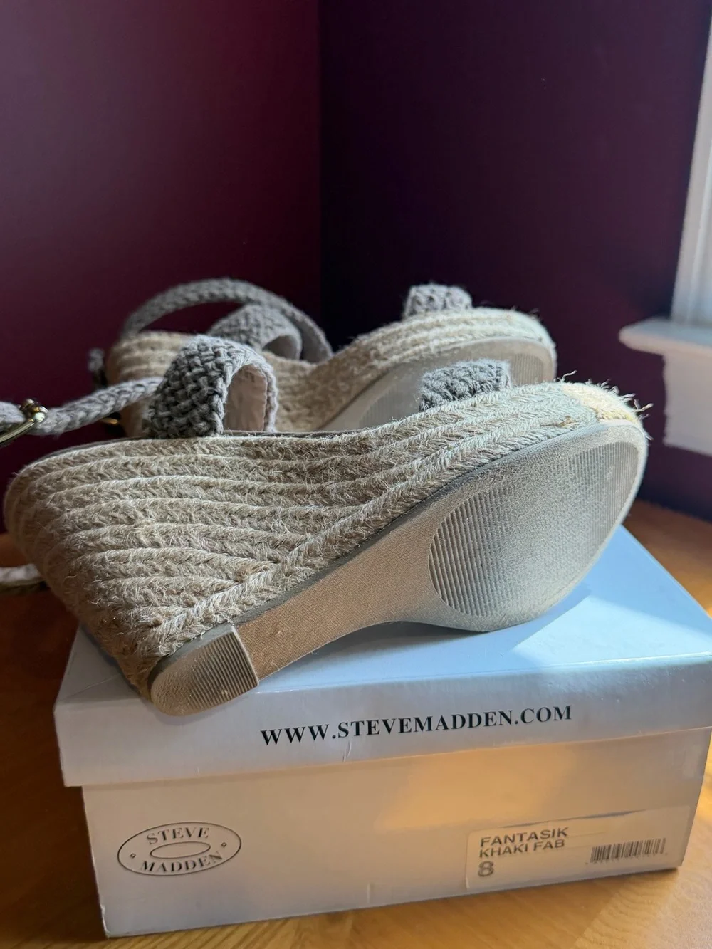 Steve Madden braided khaki